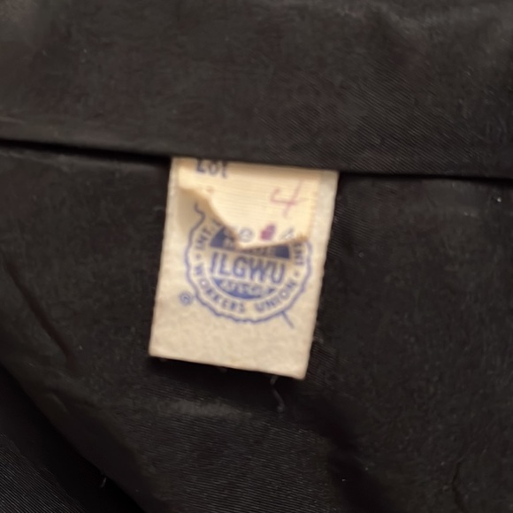 Vtg Christian Dior New York Black Ottoman Wool Silk Dress Coat Size 4-6 Like New - Picture 6 of 9